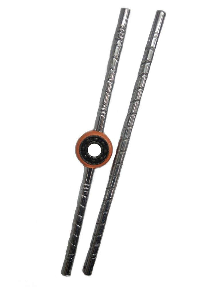 DMS Retail Stainless Steel Dandiya Sticks (3 Pairs / 6 Sticks) | Navratri Garba Dance Sticks