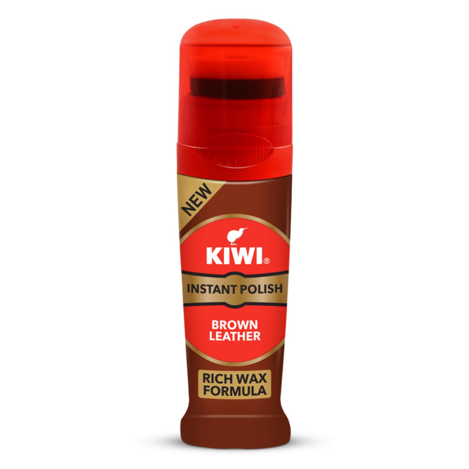 Kiwi Instant Polish – Brown Leather (75ml) | Instant Shine & Protection