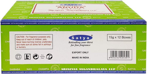Aruda Incense Sticks & Holder Bundle – Satya Natural Aromatic Incense for Meditation & Smudging