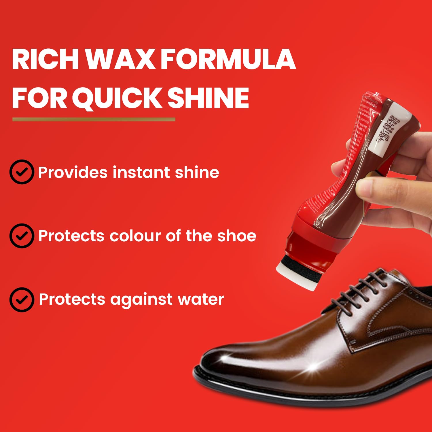 Kiwi Instant Polish – Brown Leather (75ml) | Instant Shine & Protection
