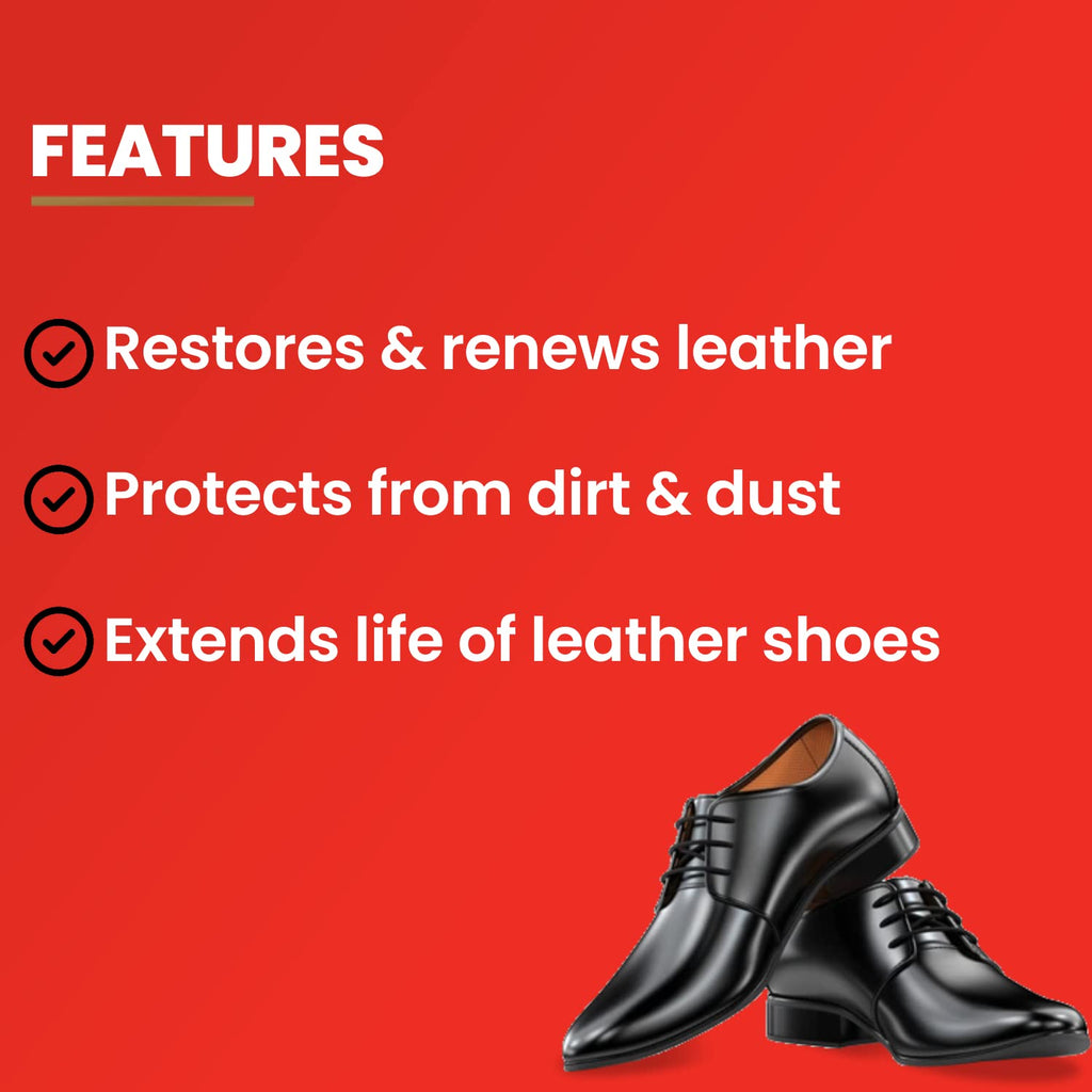 Kiwi Wax Shoe Polish – Black | Renews & Protects Leather Shoes | 40 gm