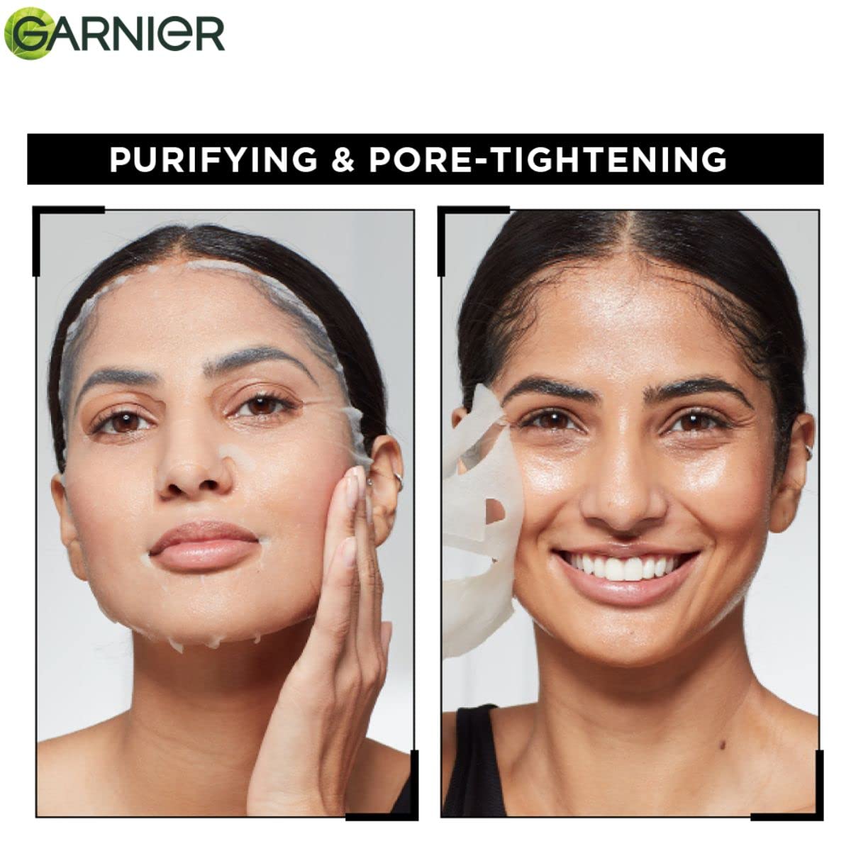 Garnier Skin Naturals Pure Charcoal Black Serum Mask – Hydrating & Detoxifying (28g)