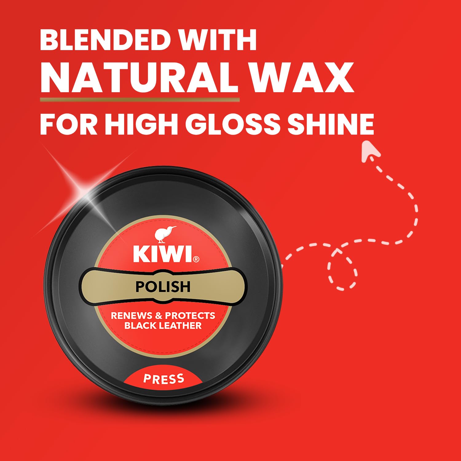 Kiwi Wax Shoe Polish – Black | Renews & Protects Leather Shoes | 40 gm
