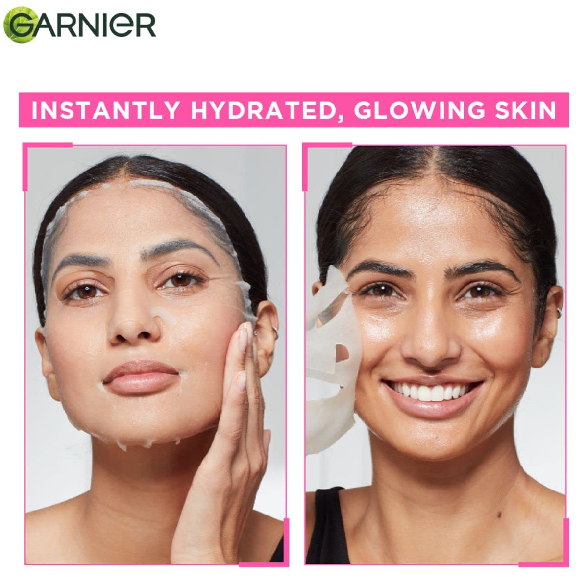 Garnier Skin Naturals Sakura Glow Serum Sheet Mask – Hydrating & Brightening (28g)