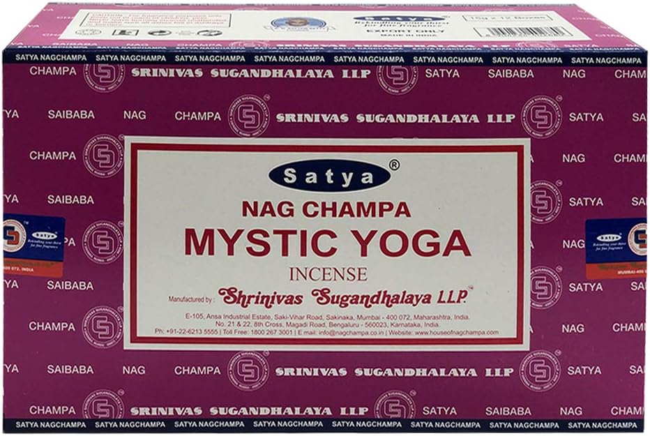 Nirvana Incense Sticks  – Satya Spiritual Aromatherapy Kit for Peace & Meditation