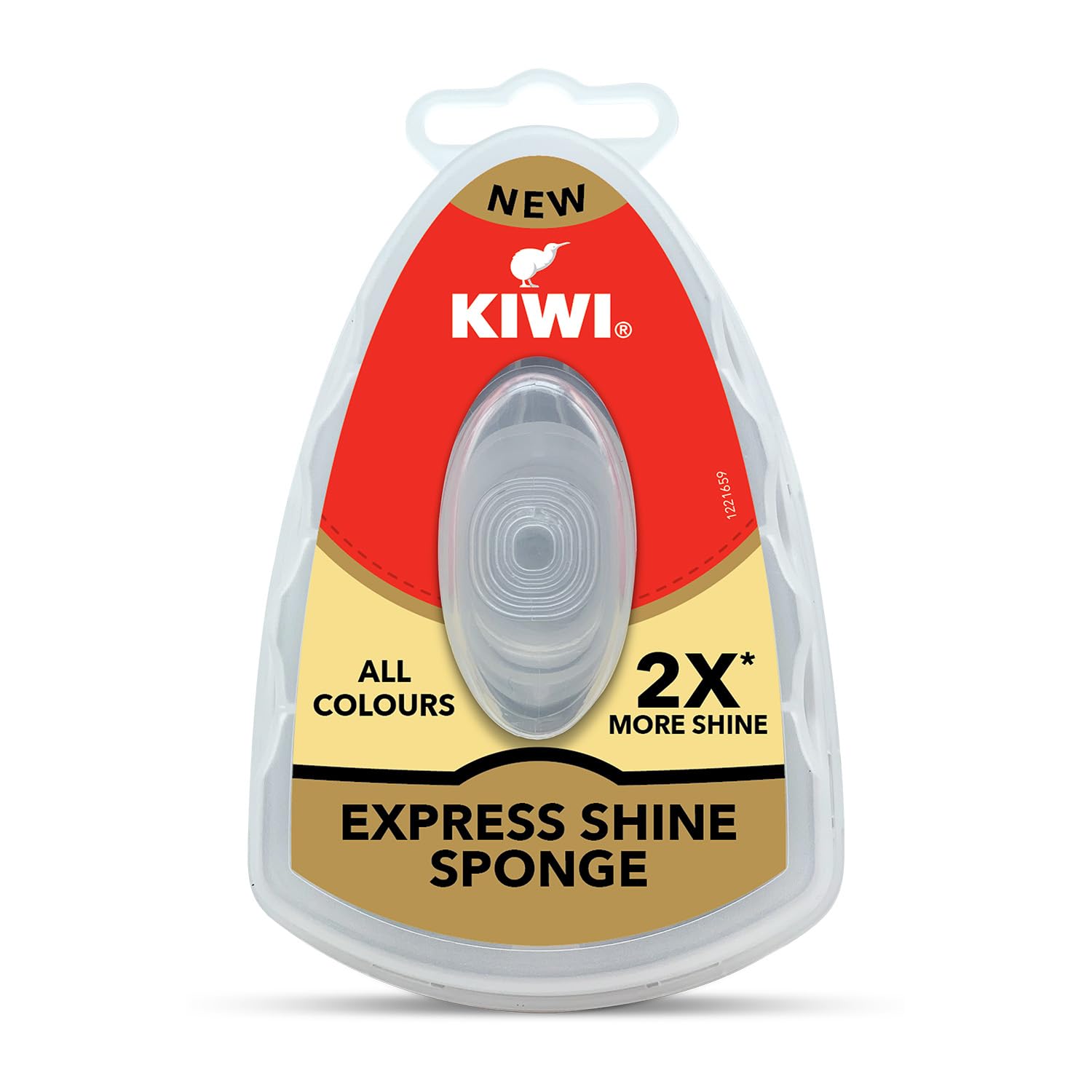 Kiwi Express Shine Sponge – Neutral | Instant Shoe Shine Sponge for Leather | 1 Piece