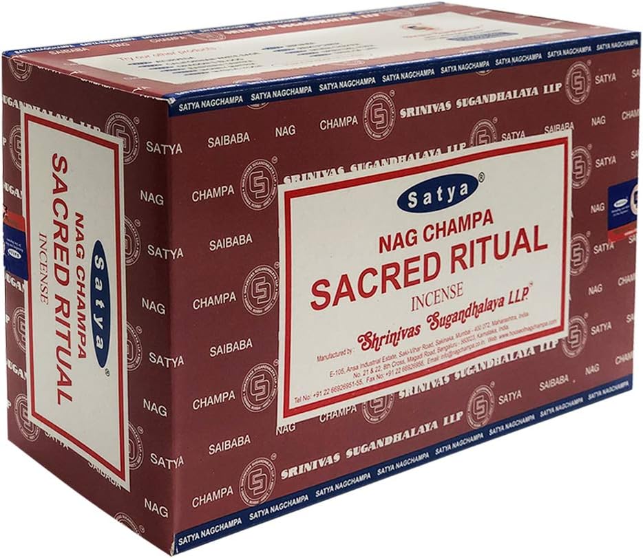 Sacred Ritual Incense Sticks & Holder Bundle – Satya Spiritual Cleansing & Meditation Kit