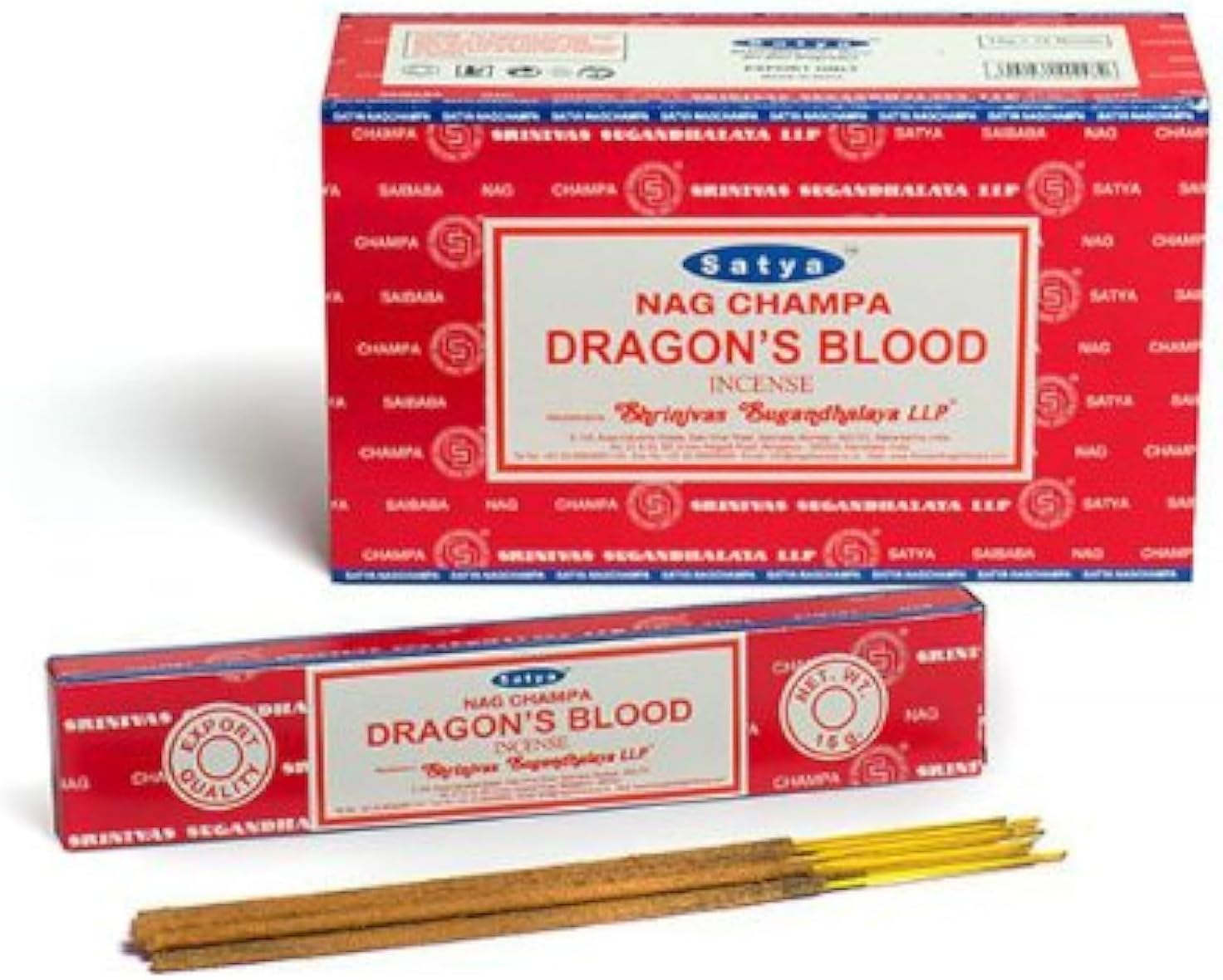 Satya Dragon's Blood Incense Sticks – Musky Amber & Patchouli, Spiritual Protection