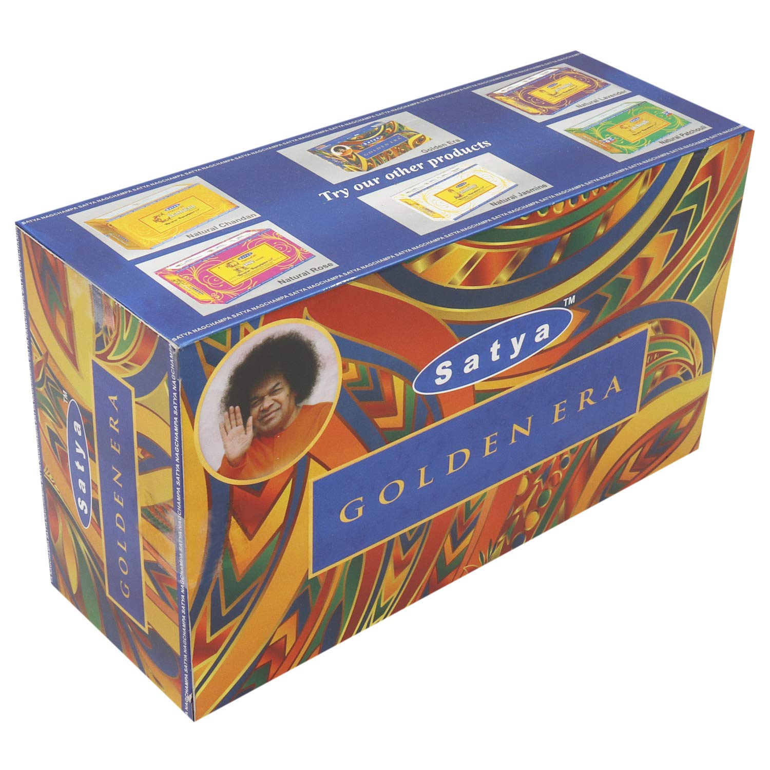 Nag Champa Golden Era Incense Sticks | Handmade Agarbatti | Long-Lasting 60 Min Burn | 12 Boxes × 15g (180g Total) + Free Wooden Holder