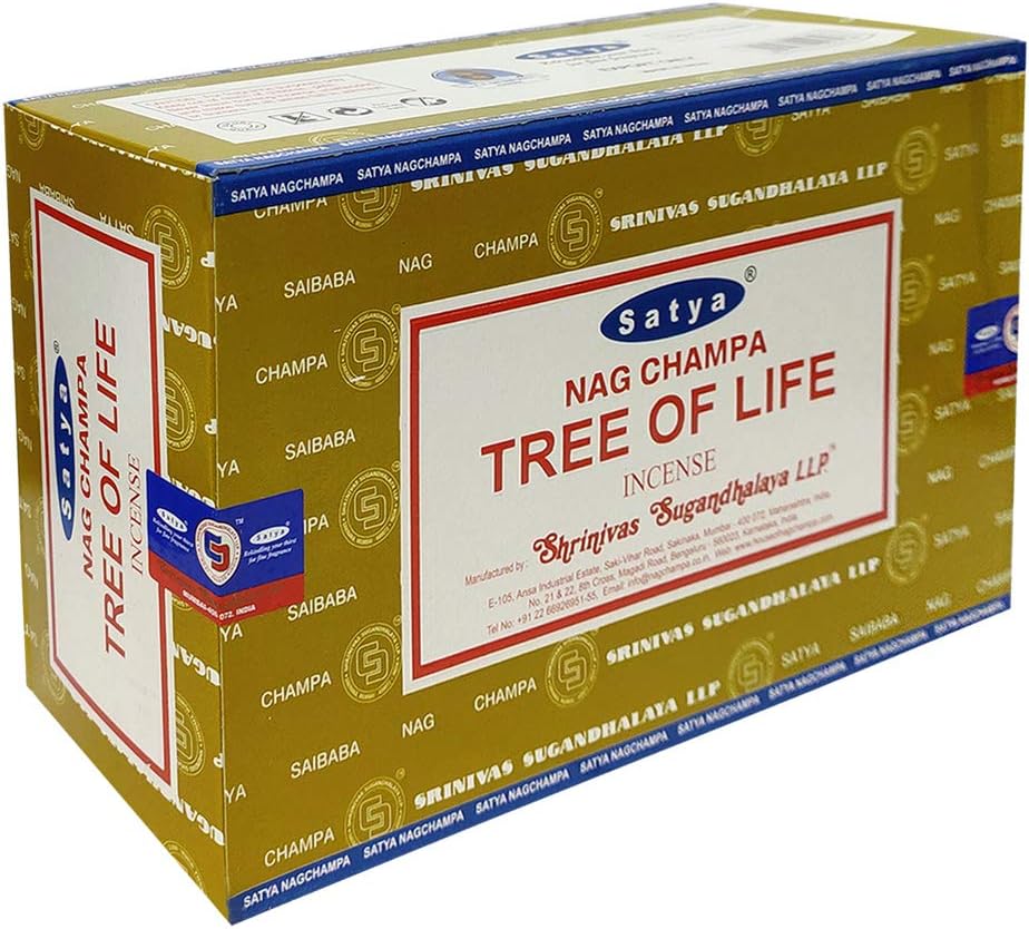Tree of Life Incense Sticks & Holder Bundle – Satya Spiritual Smudging & Meditation Kit