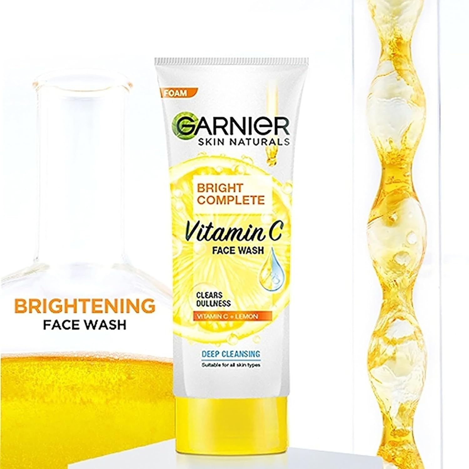 Garnier Skin Naturals Bright Complete Facewash – Cleansing & Brightening (100g)
