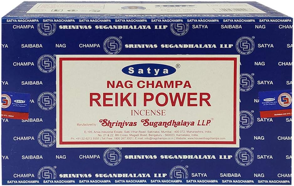 Reiki Power Incense Sticks & Holder Bundle – Satya Energy Healing Aromatherapy Kit