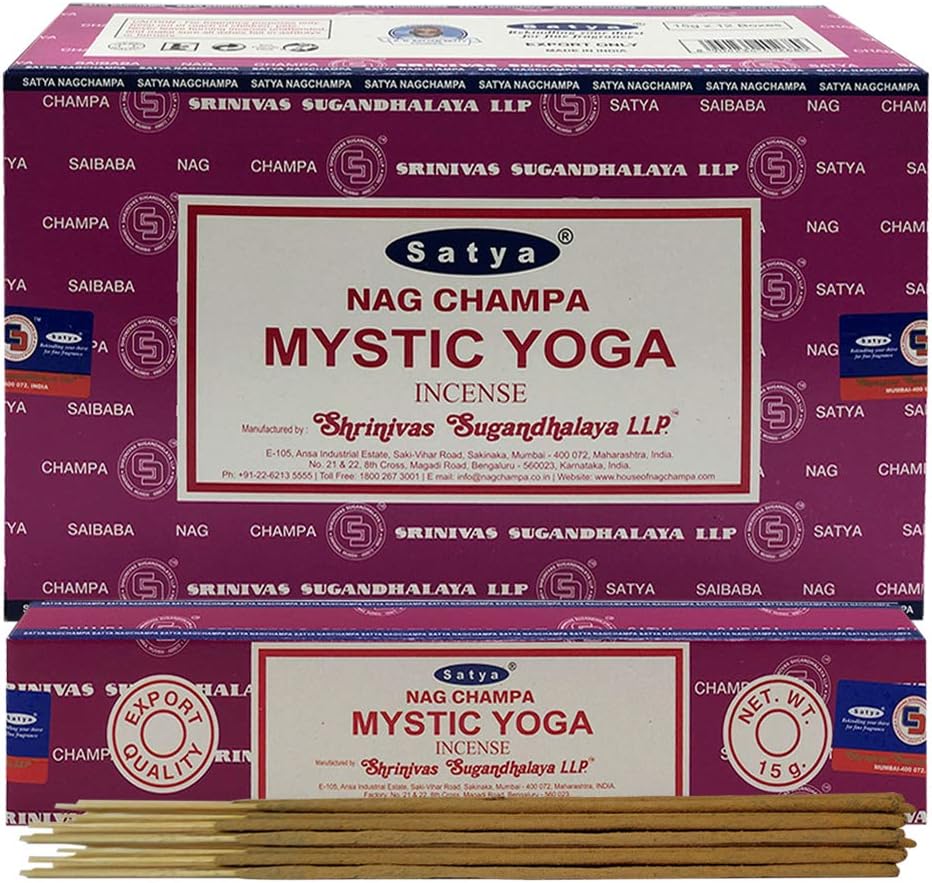 Nirvana Incense Sticks  – Satya Spiritual Aromatherapy Kit for Peace & Meditation
