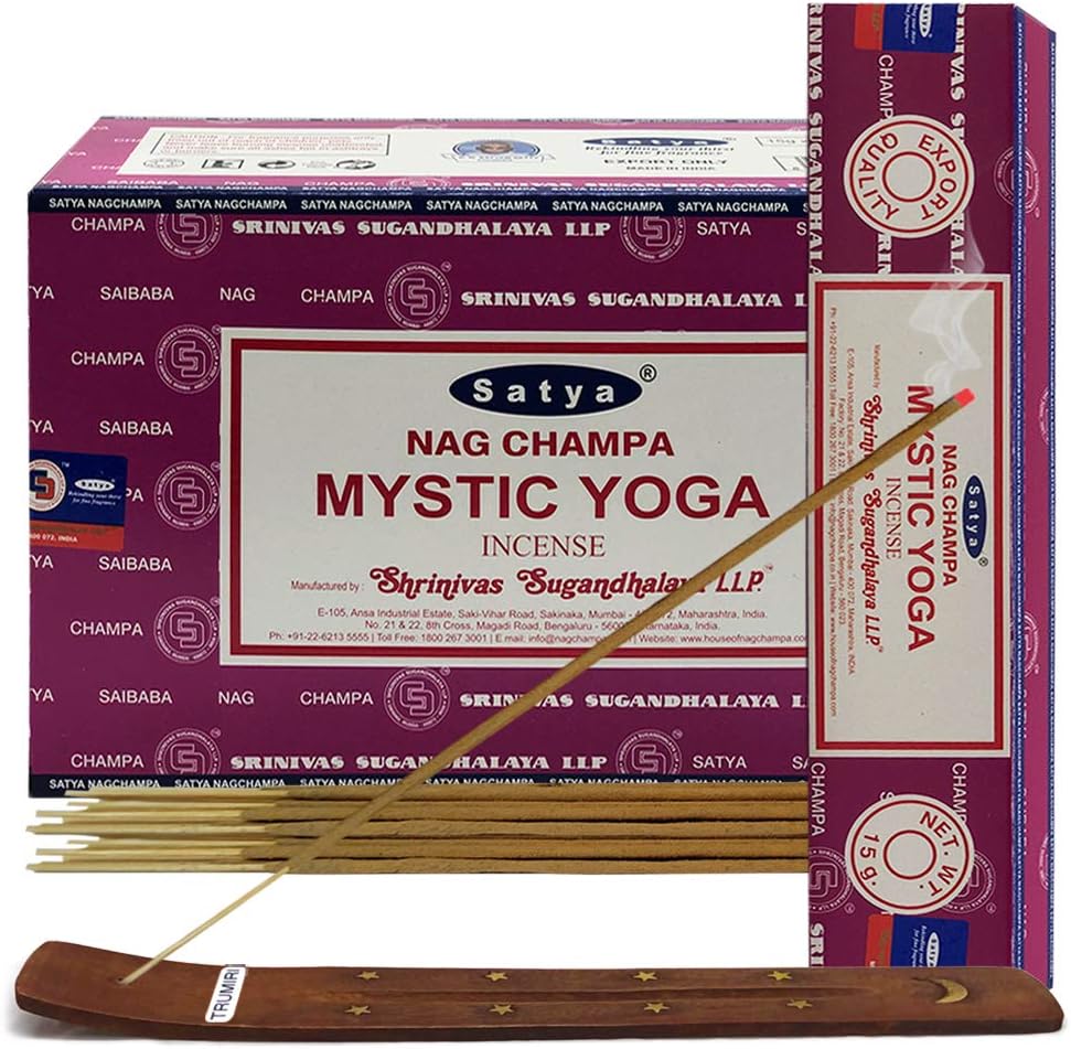 Nirvana Incense Sticks  – Satya Spiritual Aromatherapy Kit for Peace & Meditation