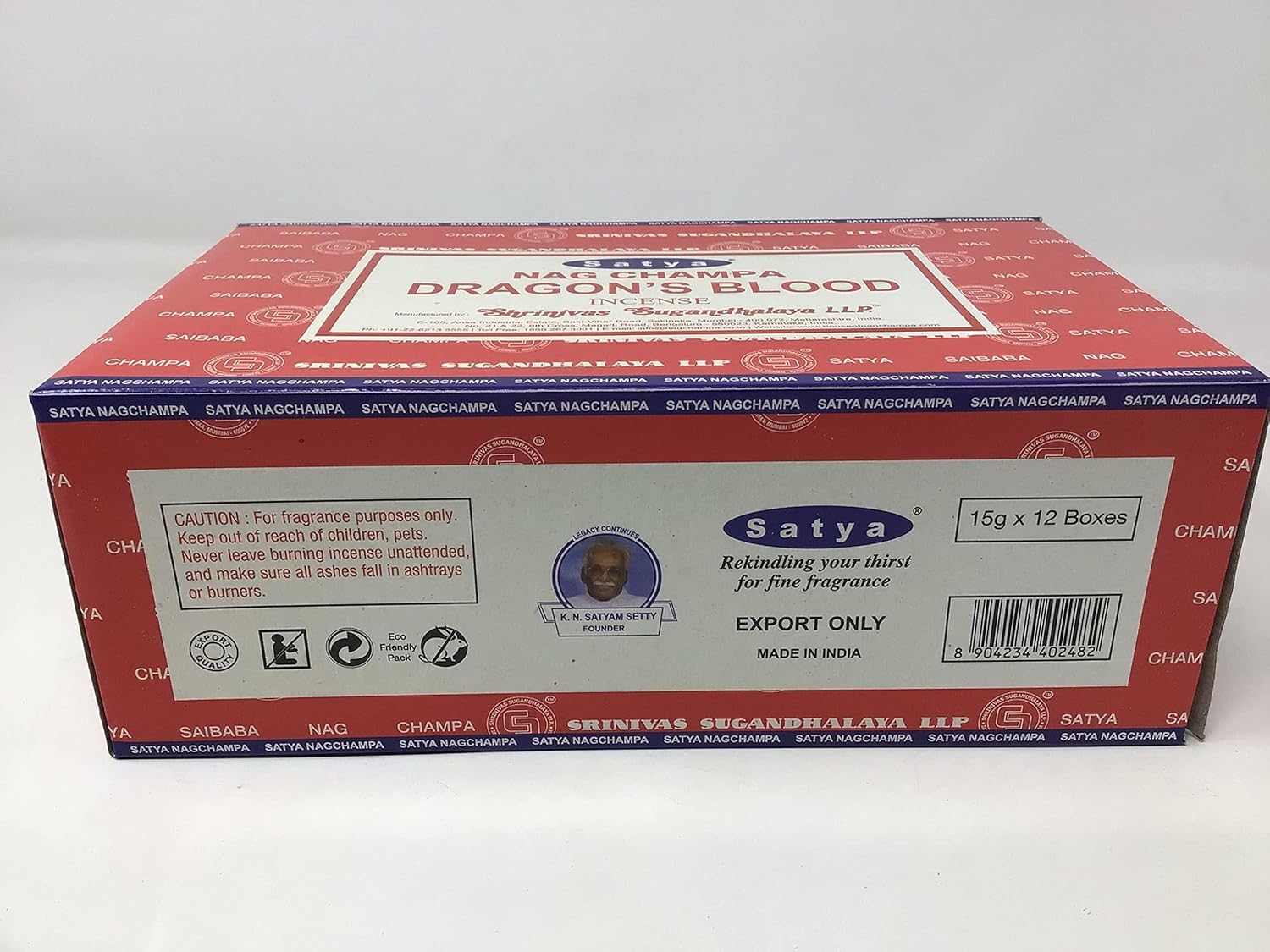 Satya Dragon's Blood Incense Sticks – Musky Amber & Patchouli, Spiritual Protection